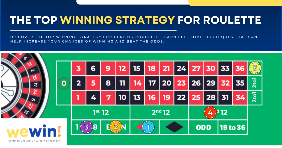 The Most Effective Strategy To Win Roulette